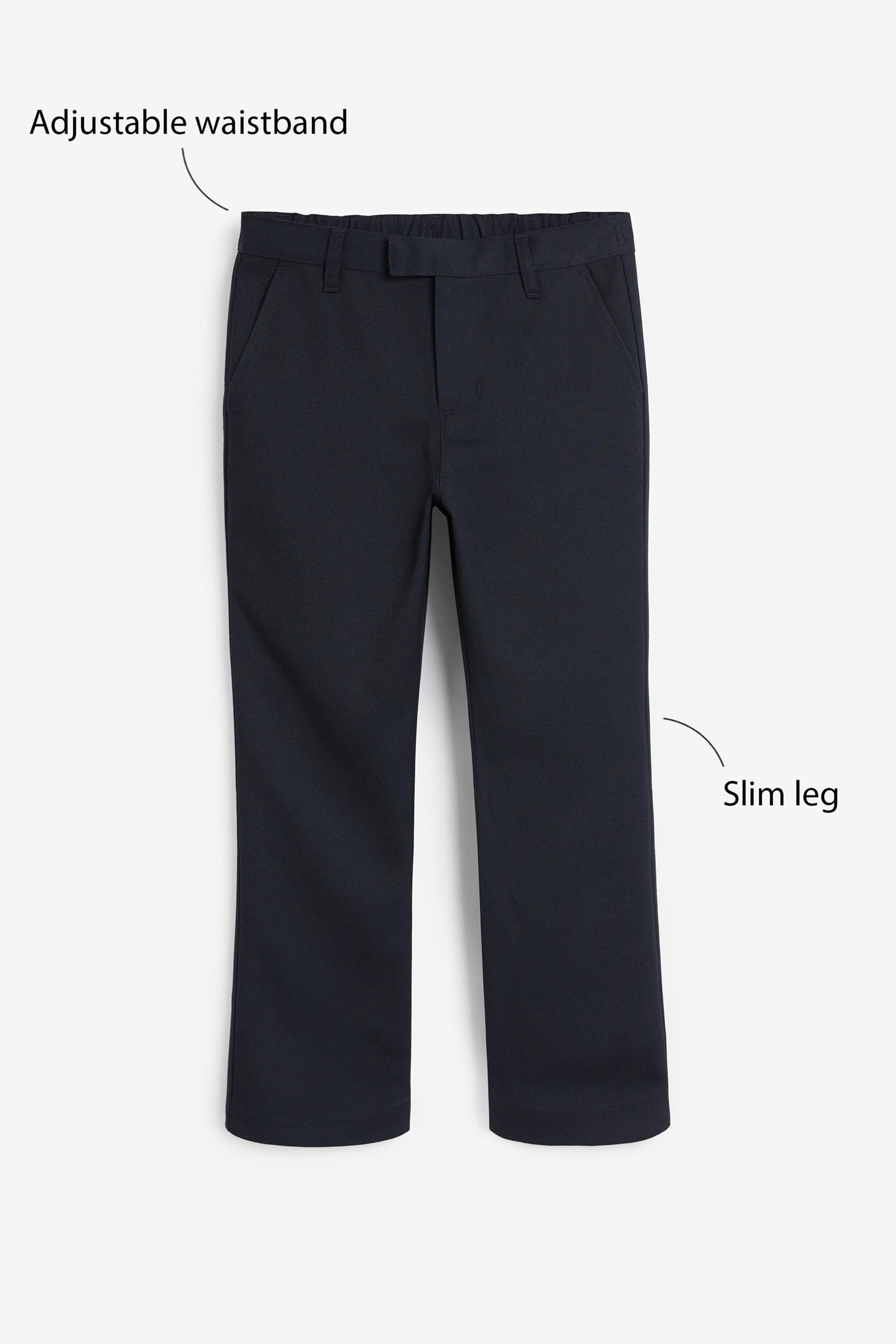 Formal Slim Leg Trousers (3-17yrs) Regular Waist