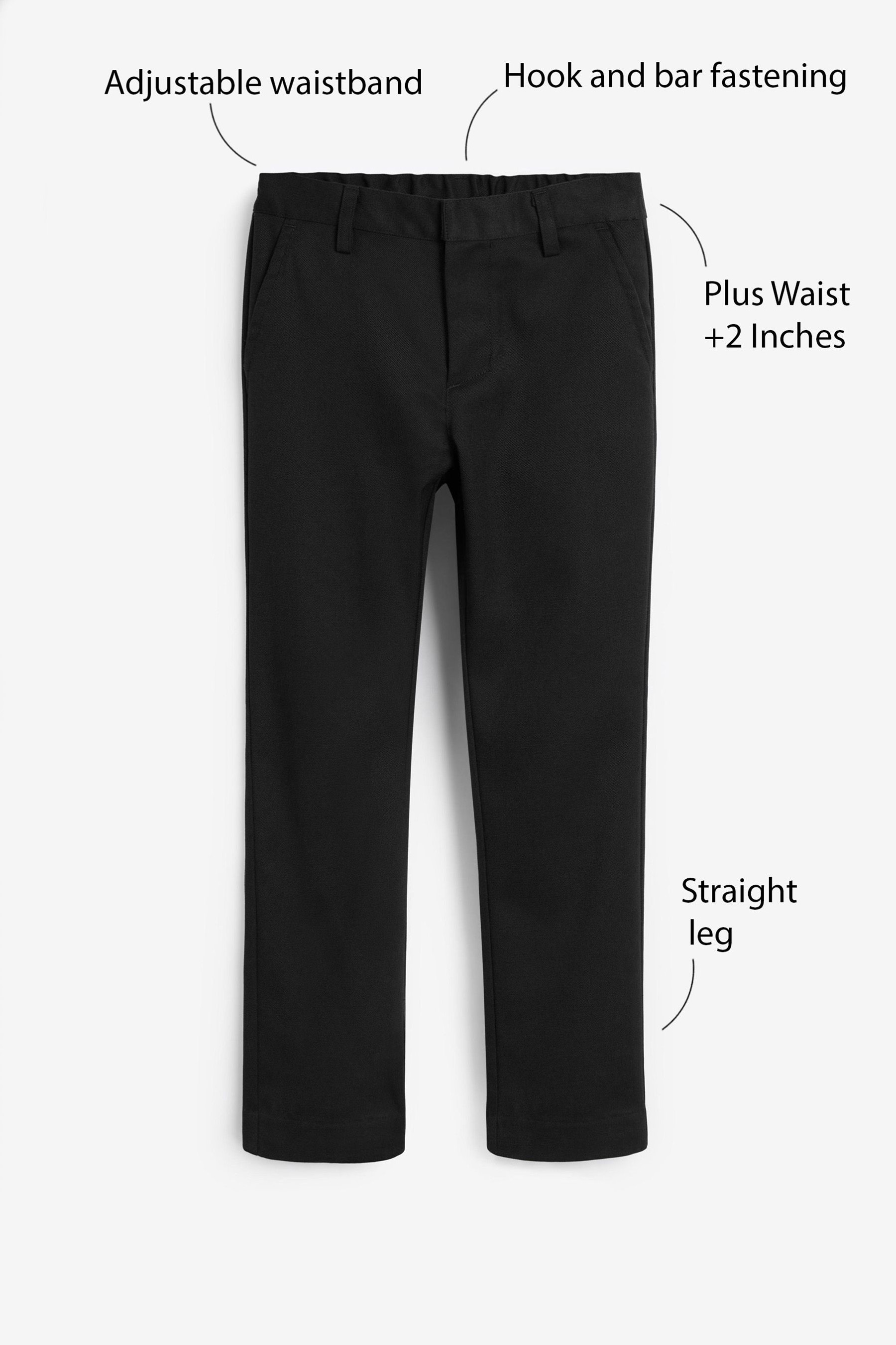 School Formal Straight Trousers (3-17yrs) Slim Waist