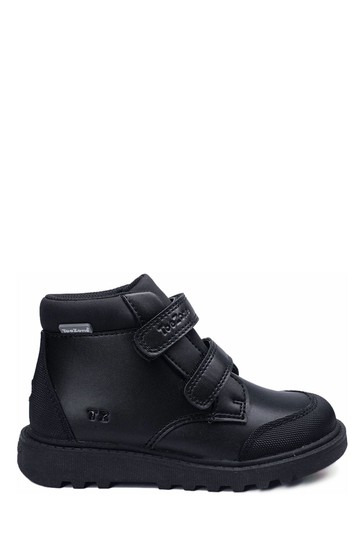 ToeZone Black Twin Strap Boots