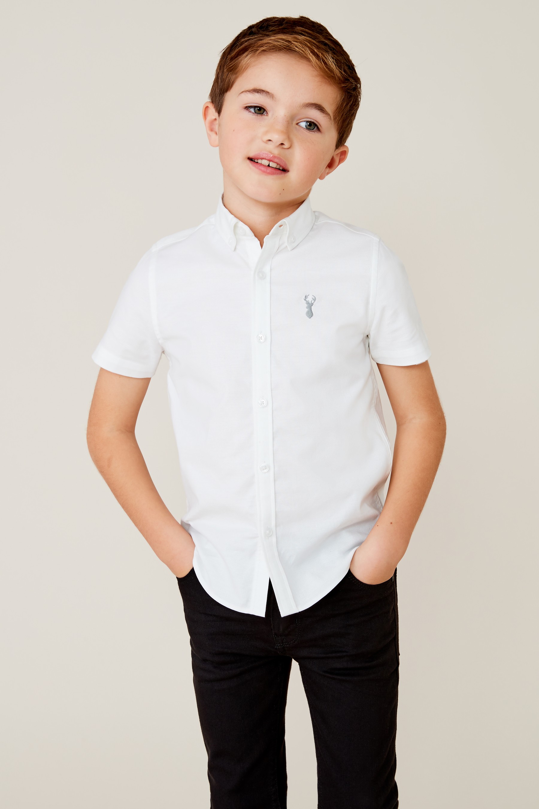 Oxford Shirt (3-16yrs) Short Sleeve