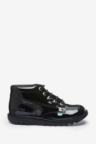 Kickers Kick Hi Patent Leather Shoes