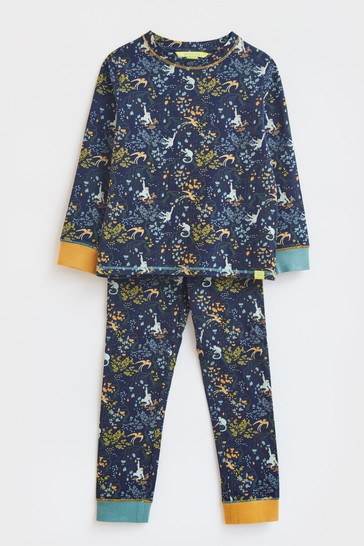 White Stuff Navy Jungle PJ Set