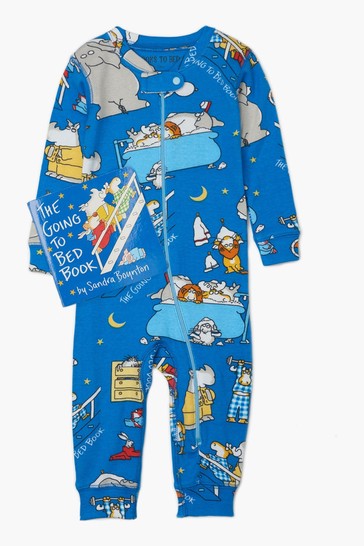 Hatley Blue Infant Coverall & Book Kit Going To Bed Book