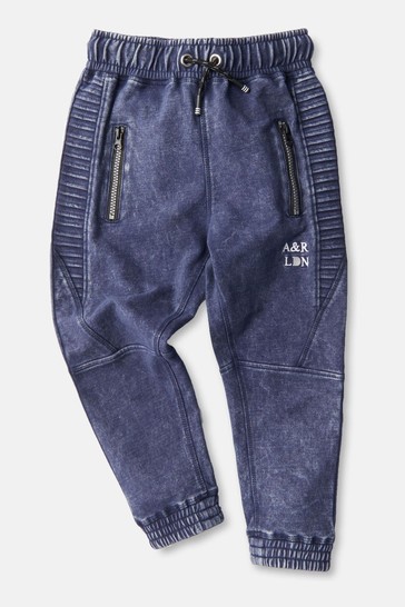 Angel & Rocket Blue Rudi Acid Wash Joggers