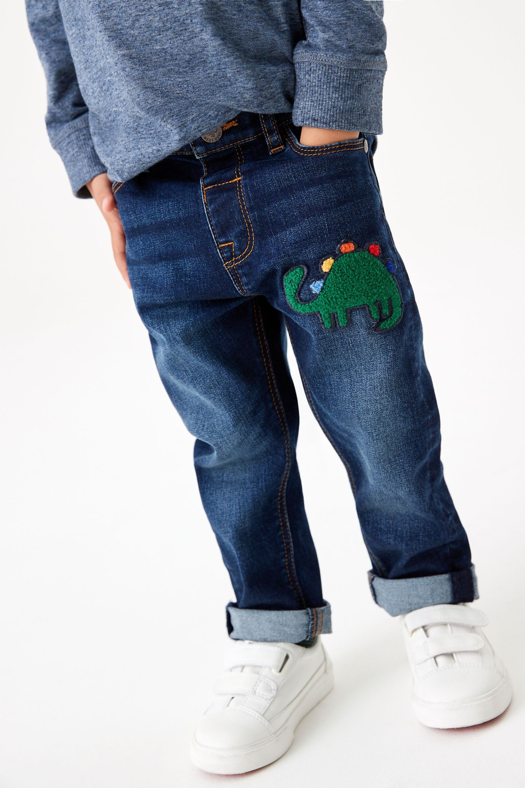 Five Pocket Jeans With Stretch (3mths-7yrs) Slim Fit