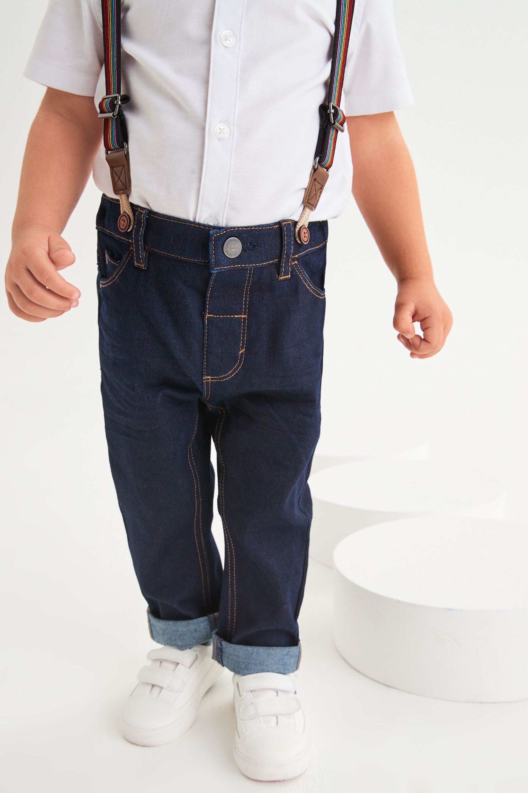 Five Pocket Jeans With Stretch (3mths-7yrs) Slim Fit