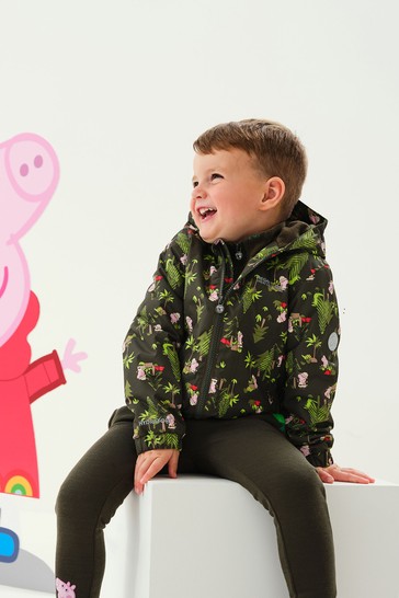 Regatta Green Peppa Pig Muddy Puddle Waterproof Jacket