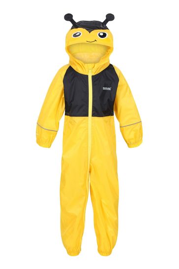 Regatta Yellow Charco Waterproof Animal Hooded Suit