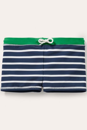 Boden Blue Swim Trunks