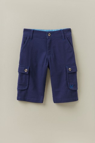 Crew Clothing Blue Cargo Shorts