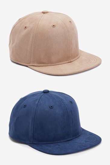 2 Pack Suede Caps (1-16yrs)