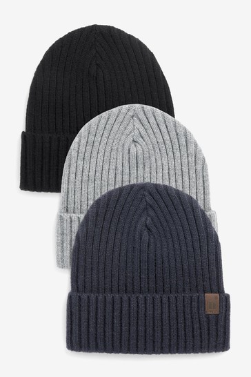 Beanie Hats 3 Pack (1-16yrs)