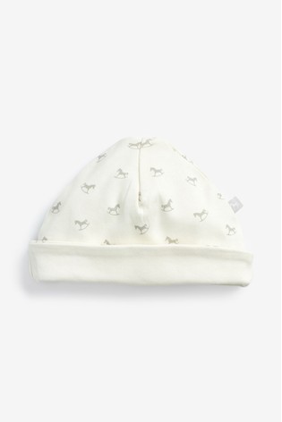 The Little Tailor Cream All Over Print Rocking Horse Jersey Hat