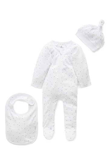 Purebaby Blue 3 Piece Set