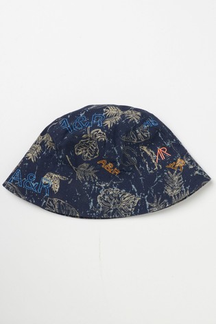 Angel & Rocket Navy Palm Print Hat