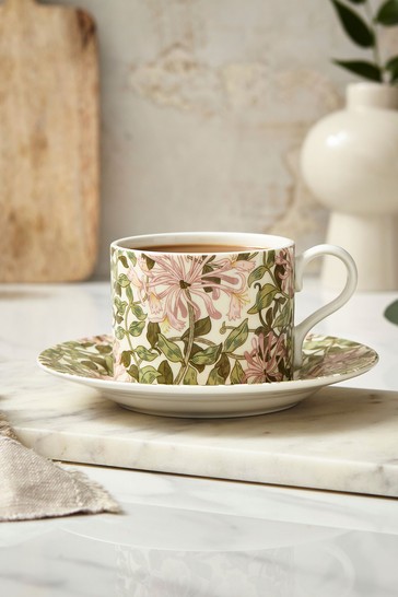 Morris & Co. من Spode Honeysuckle Teacup and Saucer