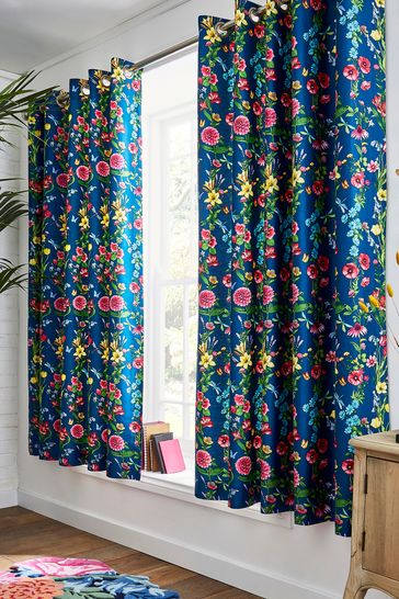 Joe Browns Striking Floral Stripe Curtains