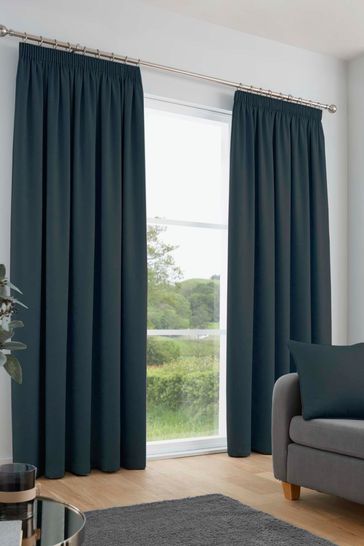 Fusion Galaxy Light Reducing Pencil Pleat Curtains