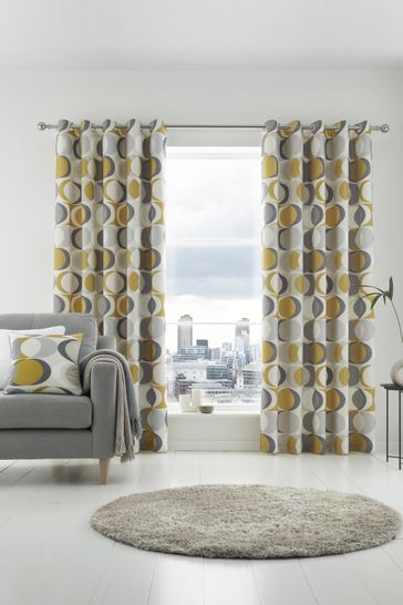 Fusion Sander Eyelet Curtains