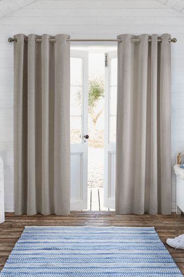 Soft Chenille Eyelet Curtains