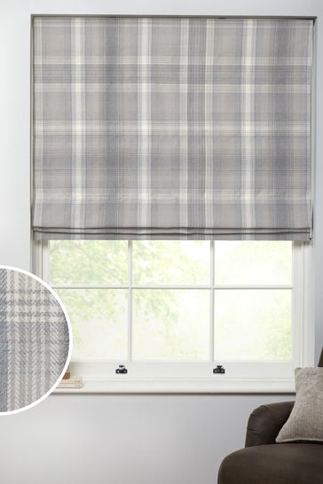 Ready Made Cosy Check Roman Blind