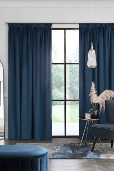 Matte Velvet Curtains Pencil Pleat Blackout/Thermal