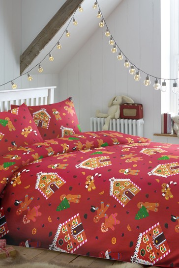 Bedlam Gingerbread Duvet Cover and Pillowcase Set