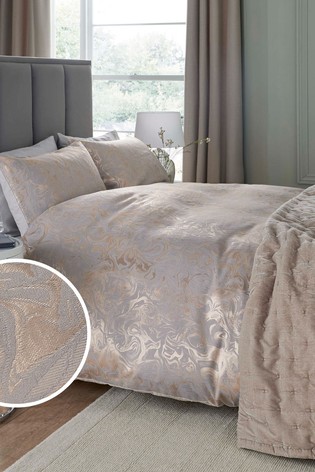 Jacquard Marble Duvet Cover And Pillowcase Set