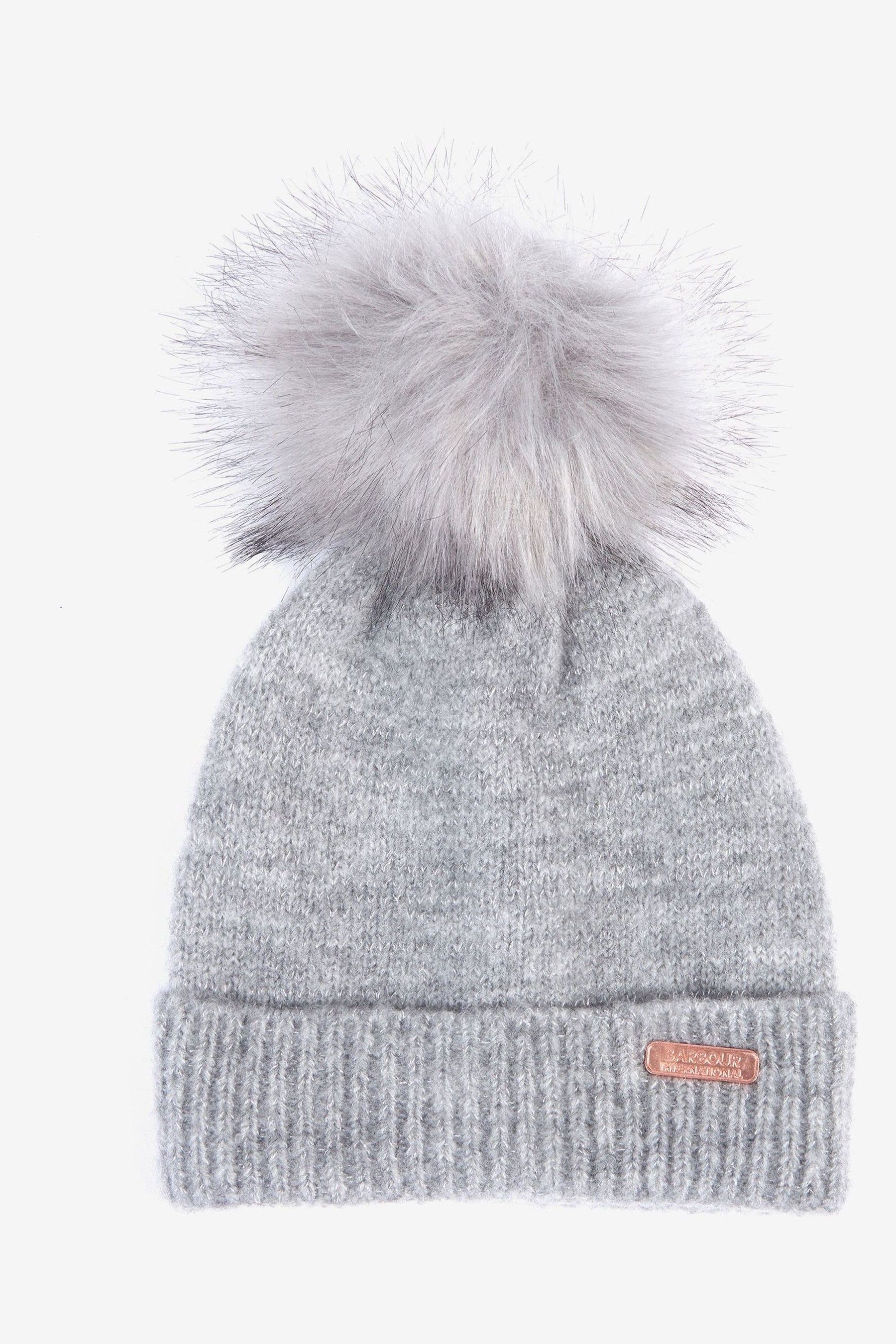 Barbour® International Sparkle Knitted Beanie With Pom