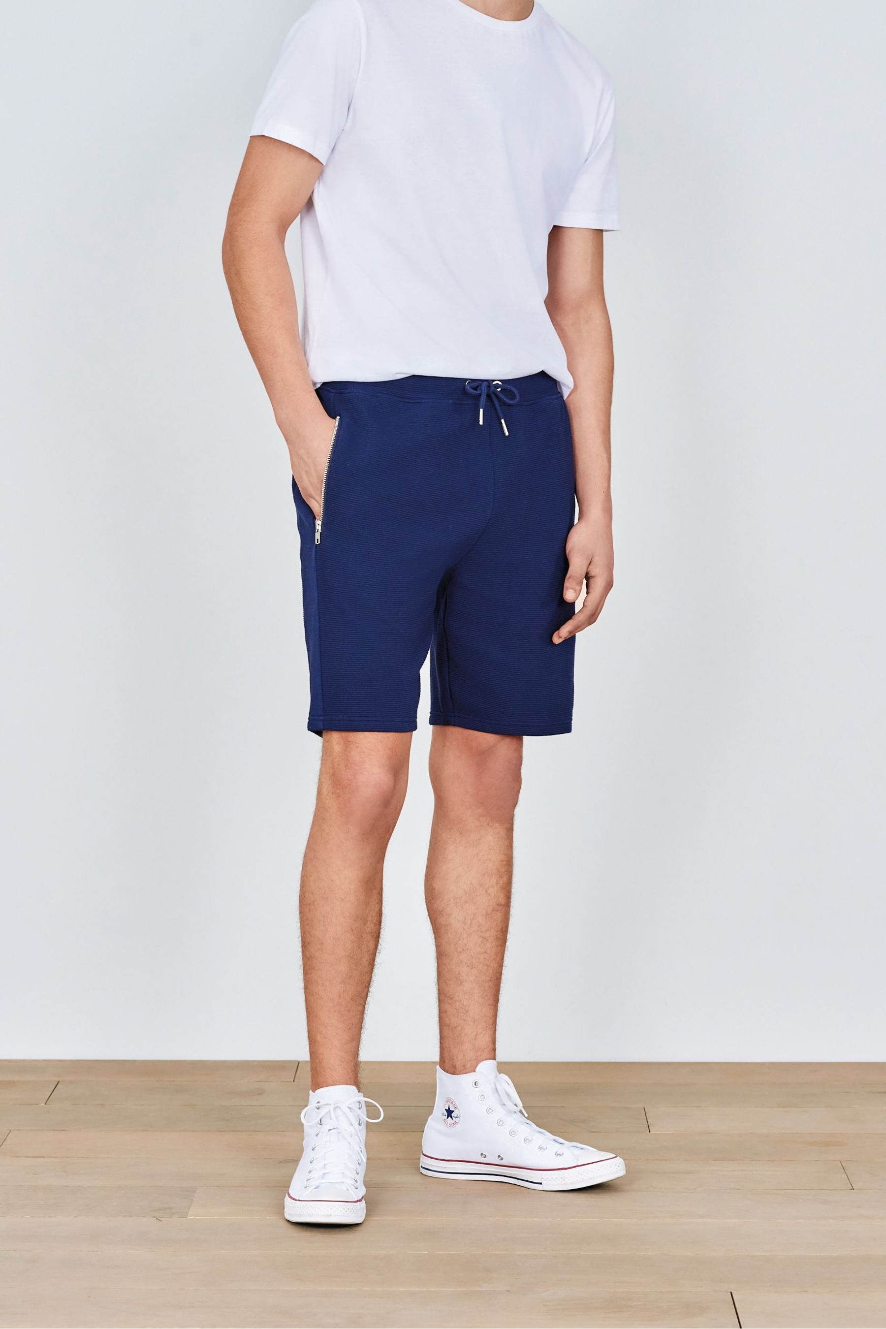 Textured Jersey Shorts