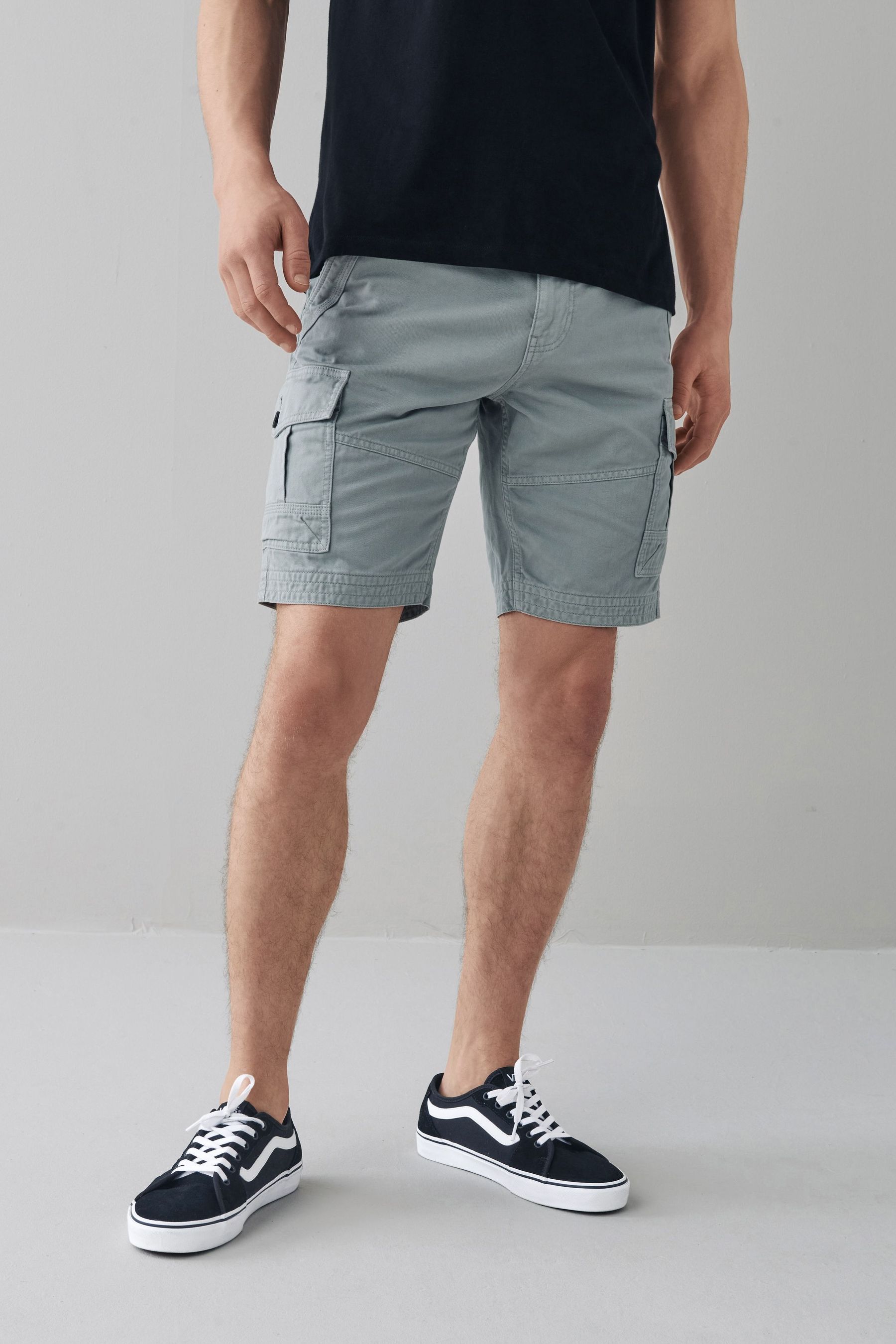 Premium Laundered Cargo Shorts Regular Length