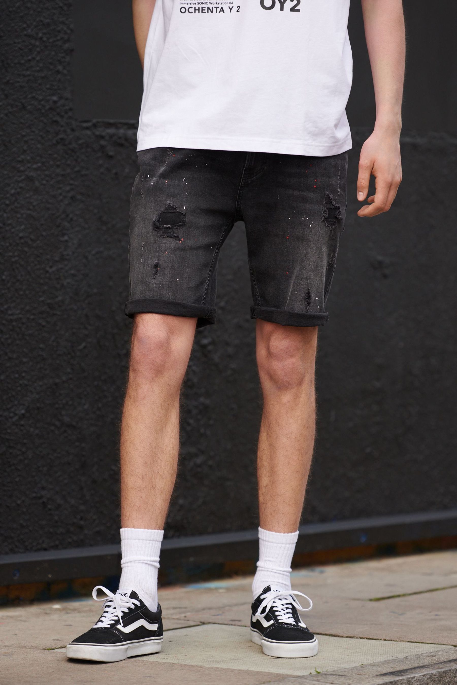 Denim Shorts Slim Fit