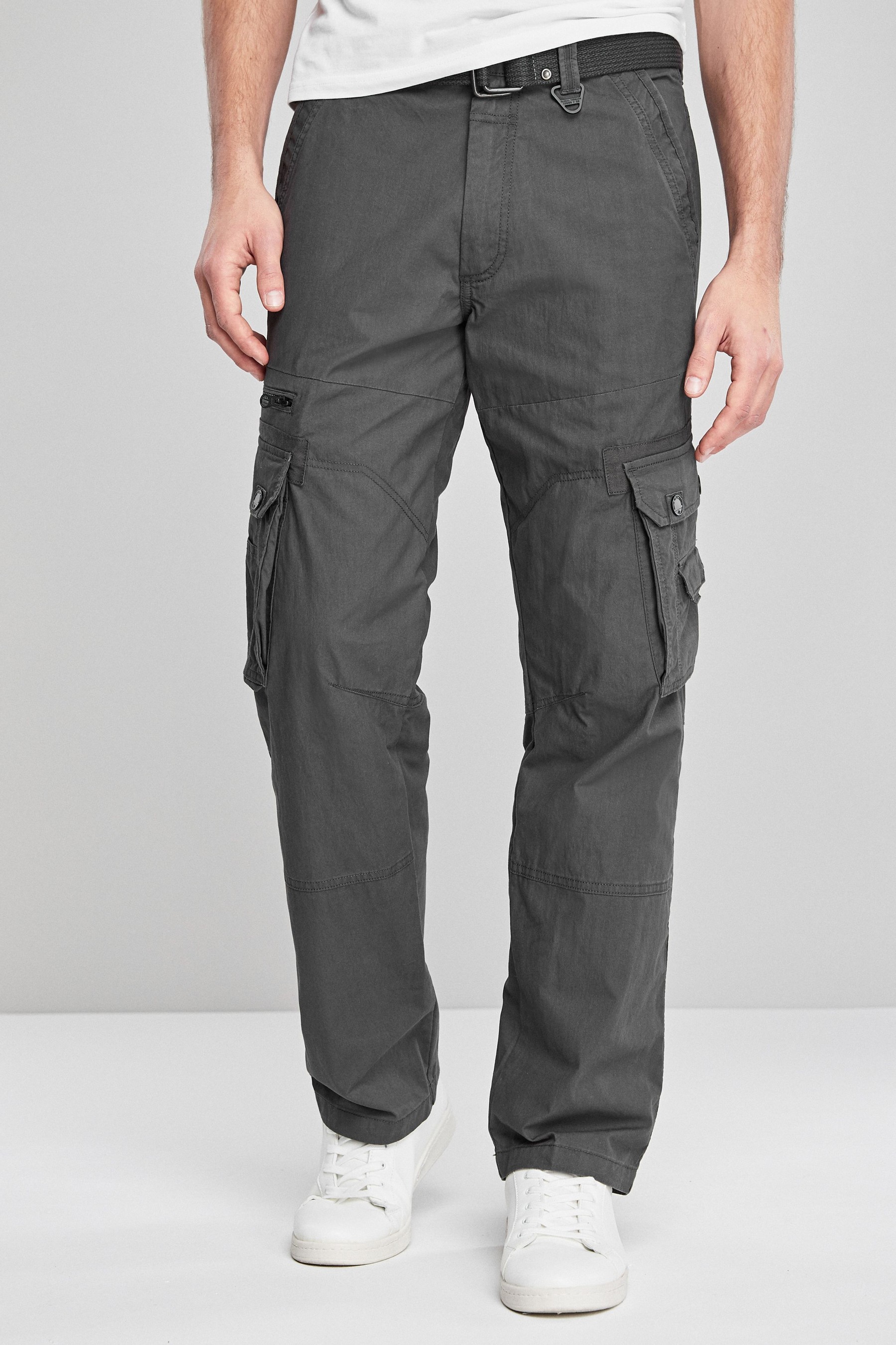 Belted Tech Cargo Trousers