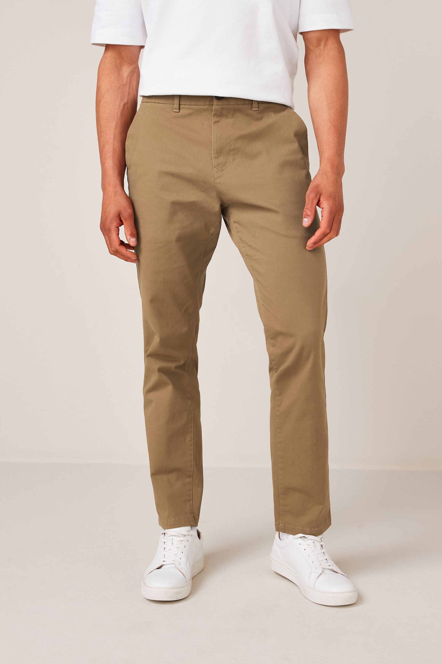 Stretch Chino Trousers Slim Fit