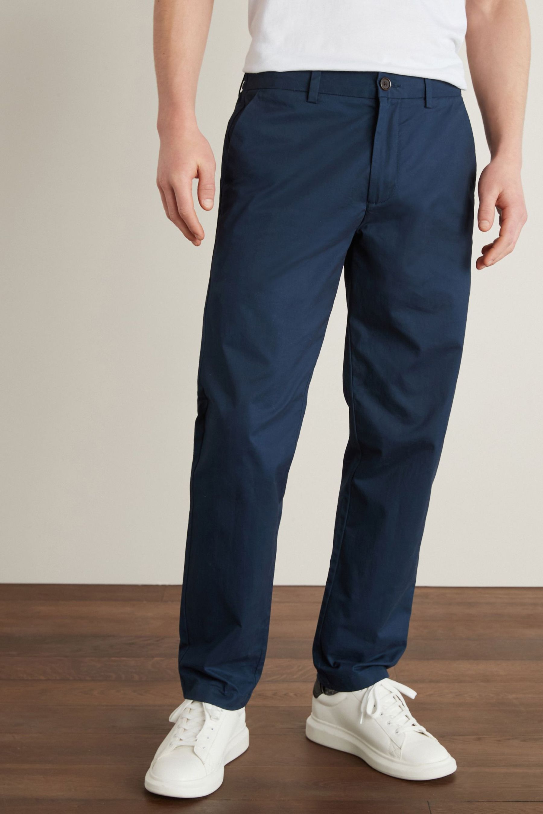 Stretch Chino Trousers Straight Fit