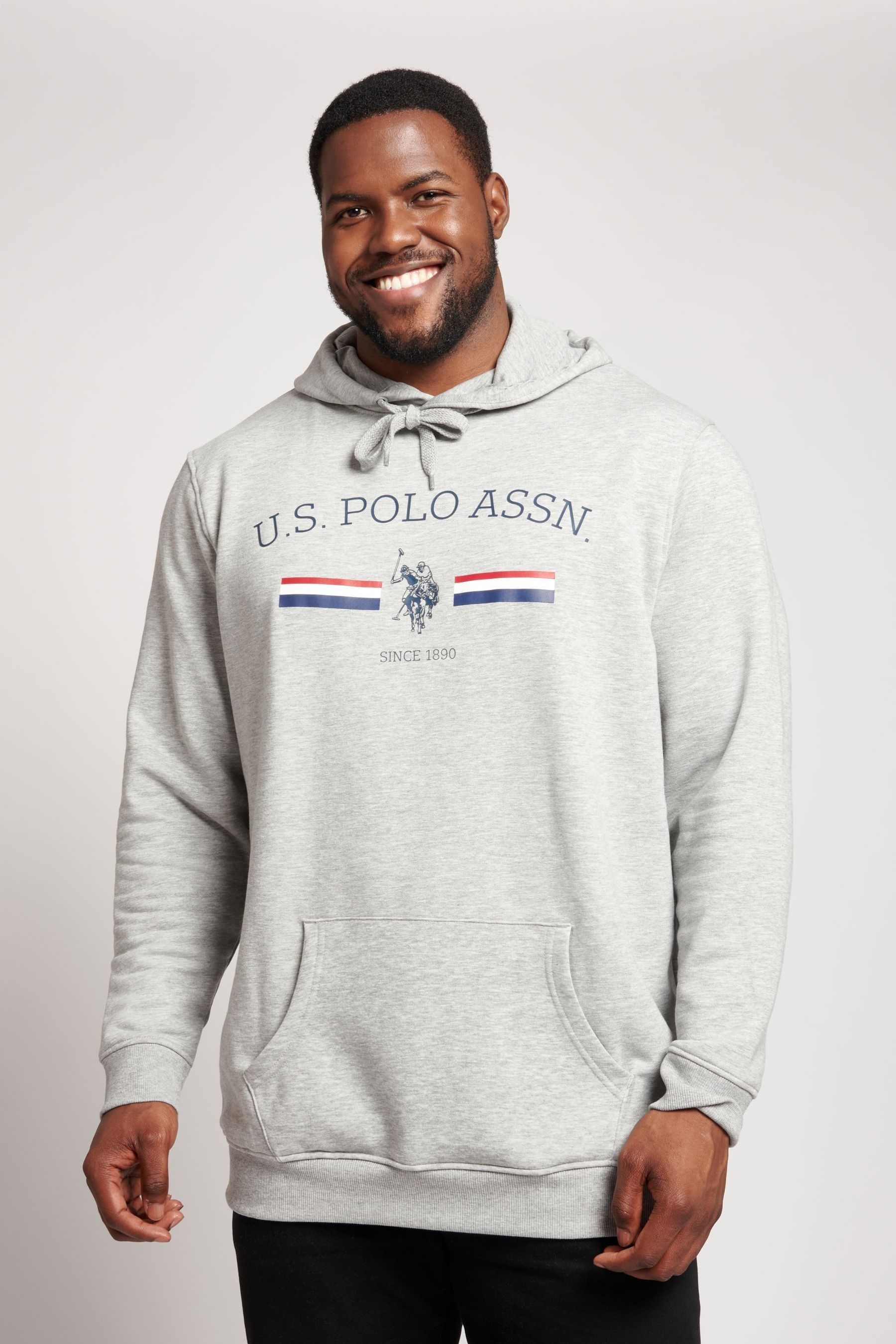 U.S. Polo Assn Grey Stripe Rider OH BB Hoodie