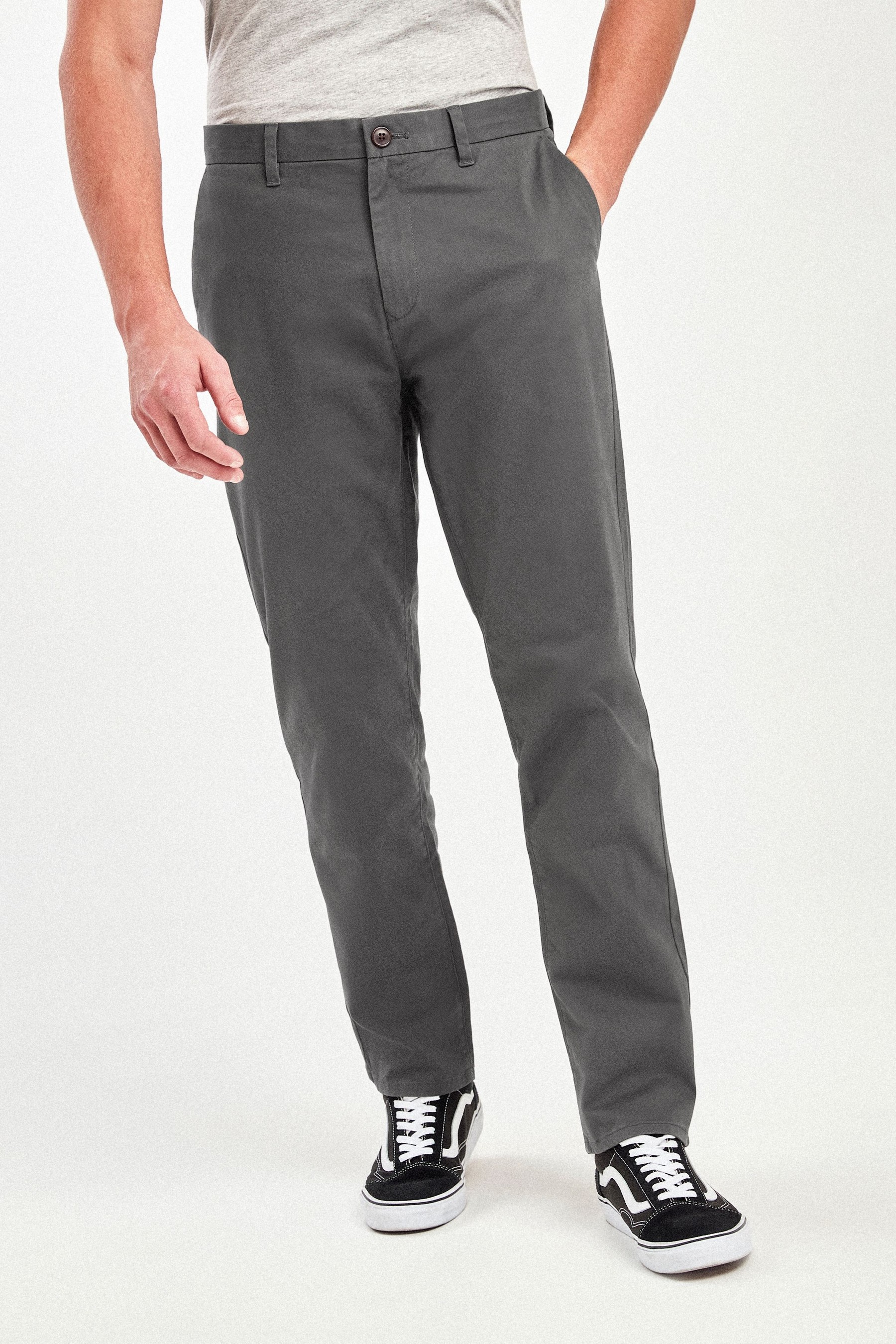 Stretch Chino Trousers Relaxed Fit