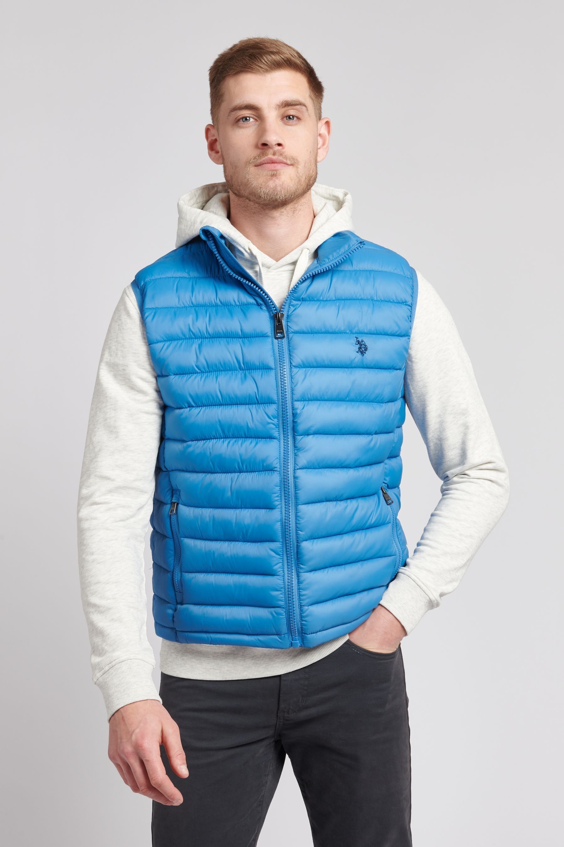 U.S. Polo Assn. Blue Thin Bellow Gilet