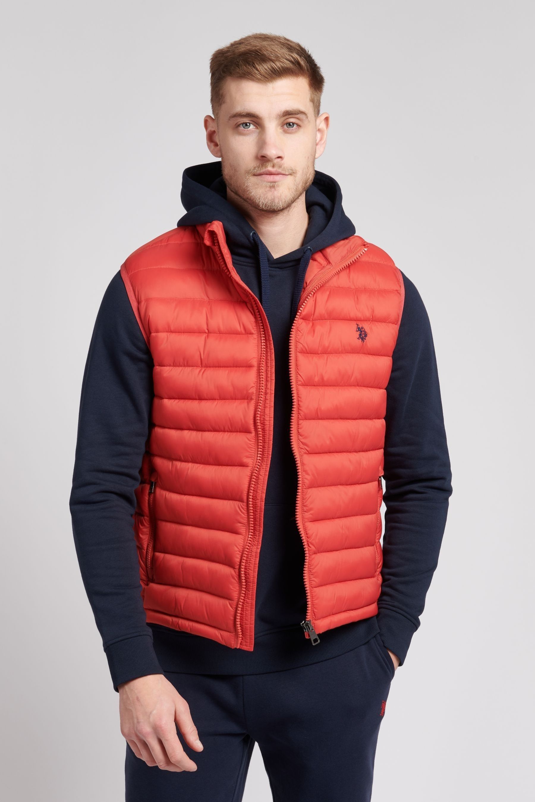 U.S. Polo Assn. Blue Thin Bellow Gilet