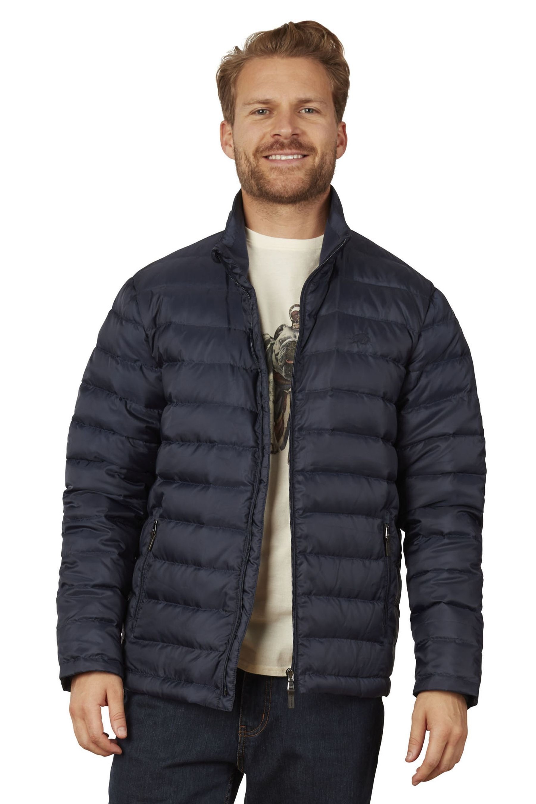 Raging Bull Blue Lightweight Puffer Jacket