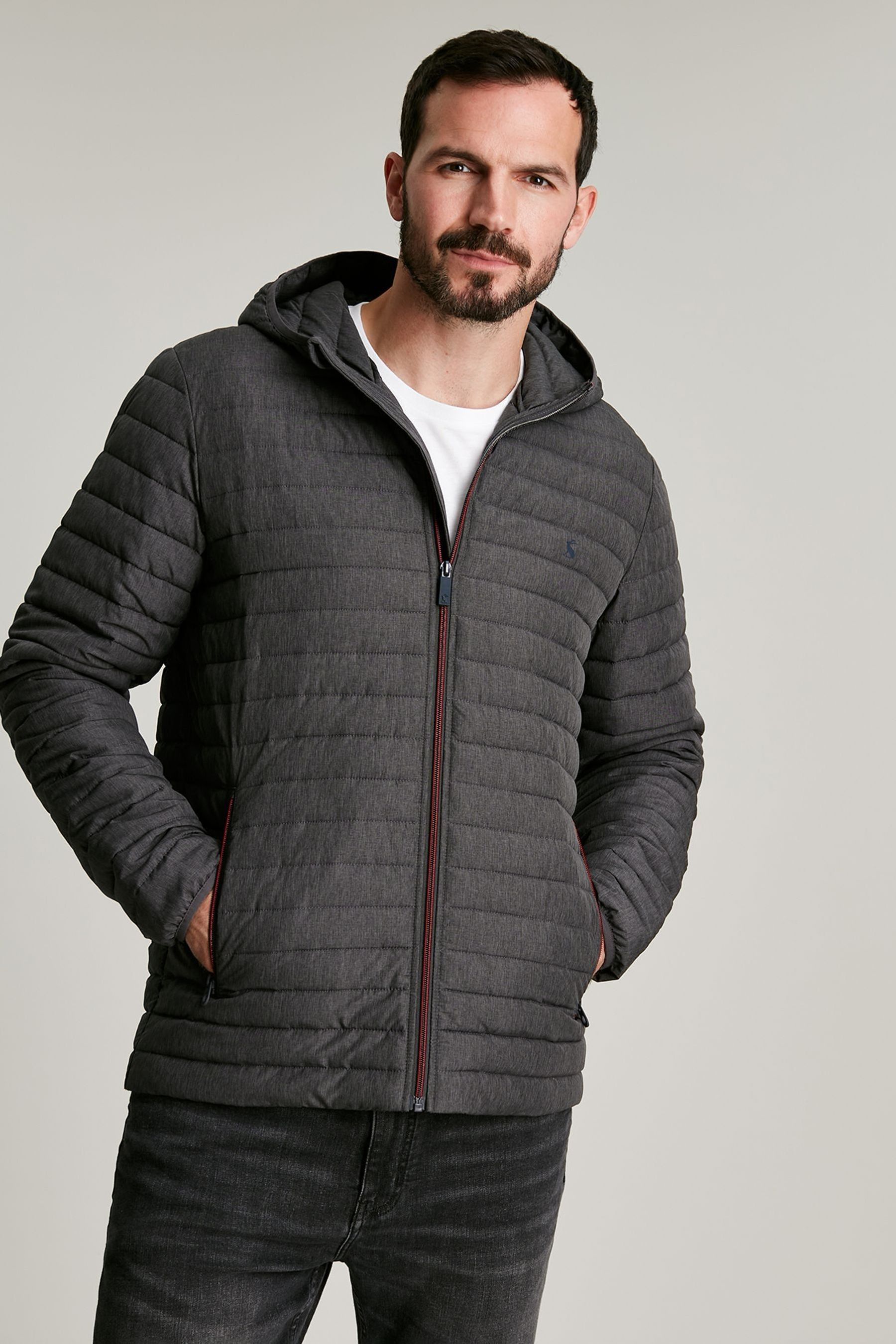 Joules Grey Padded Coat