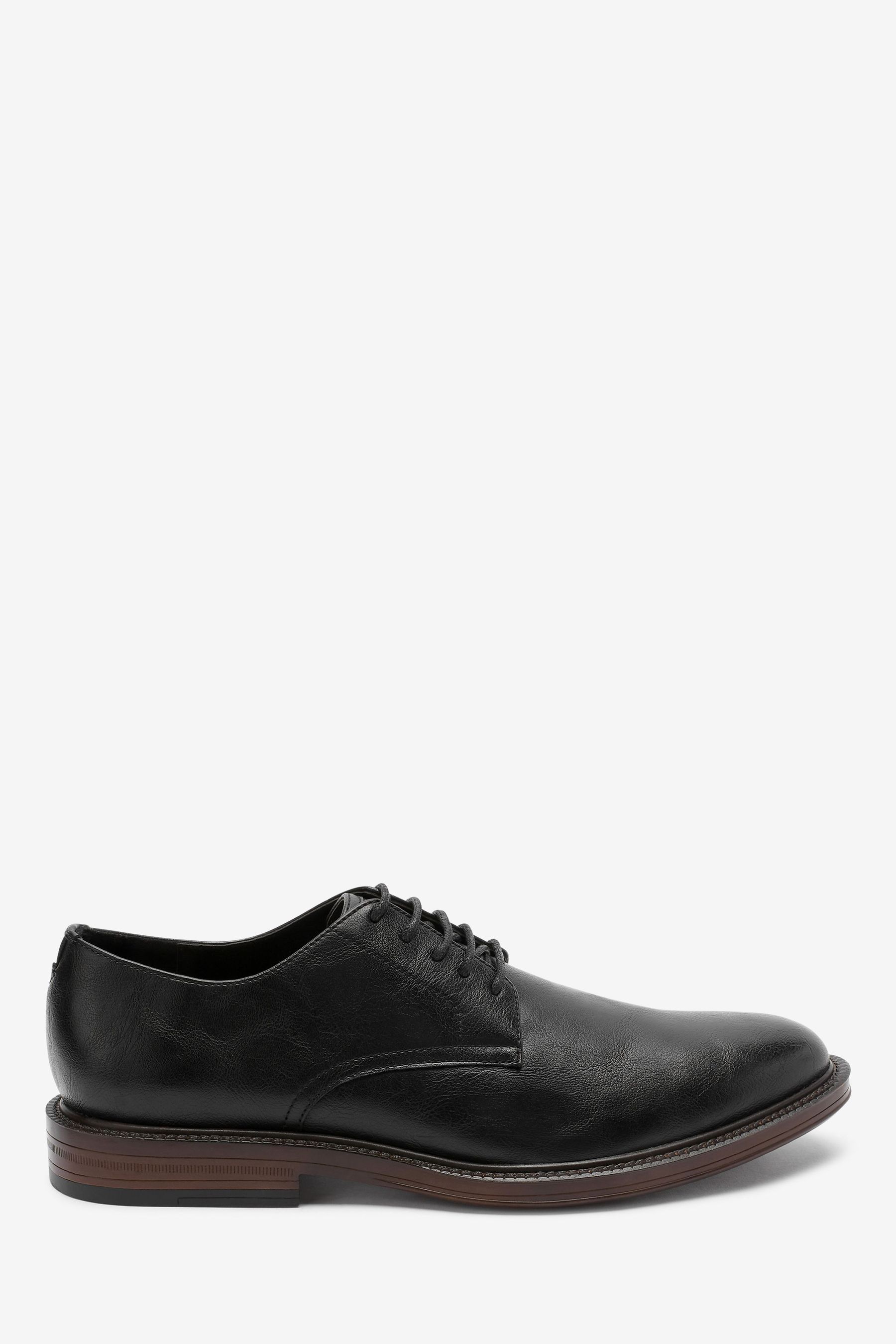 Contrast Sole Derby Shoes