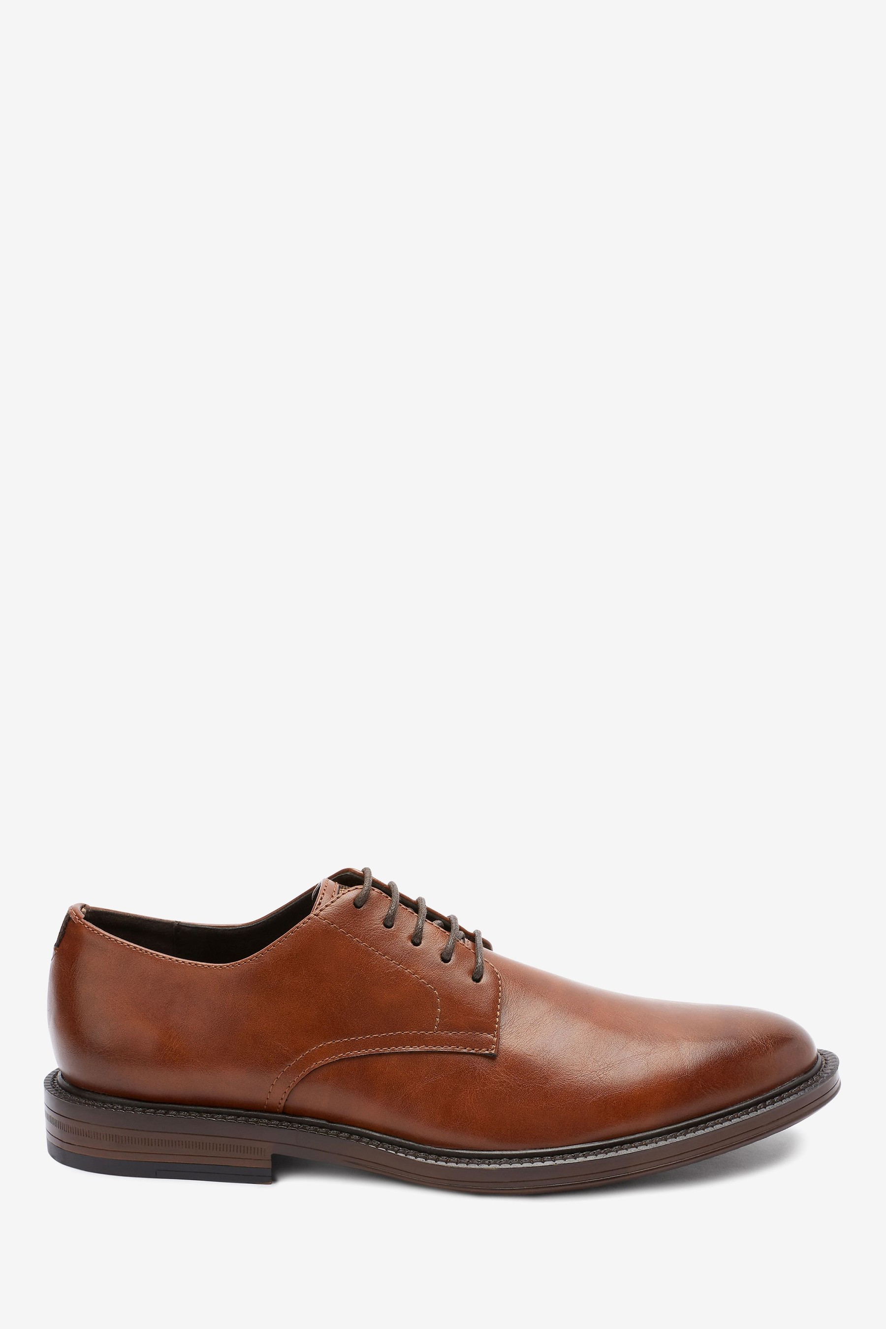 Contrast Sole Derby Shoes