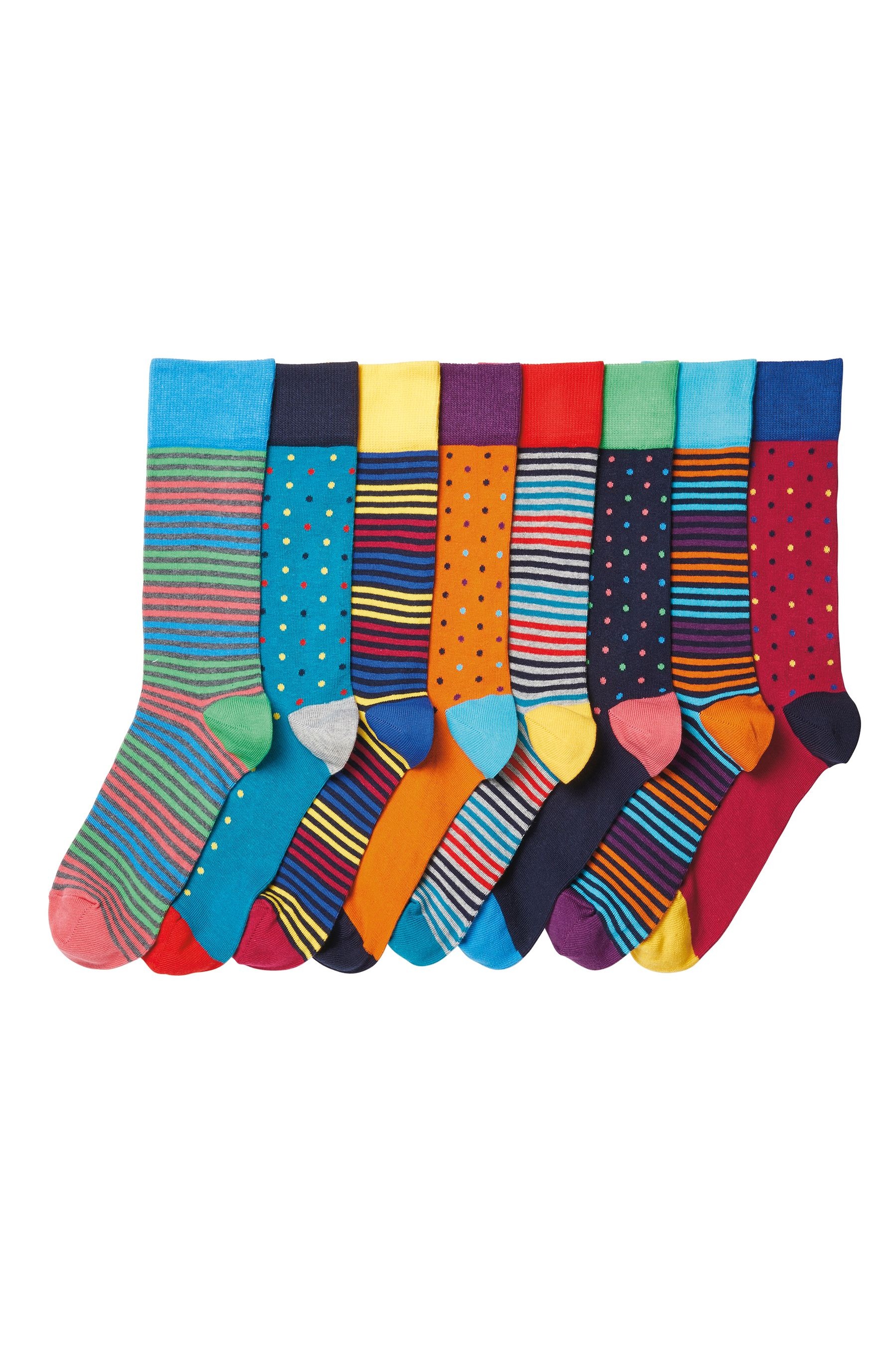 8 Pack Pattern Socks