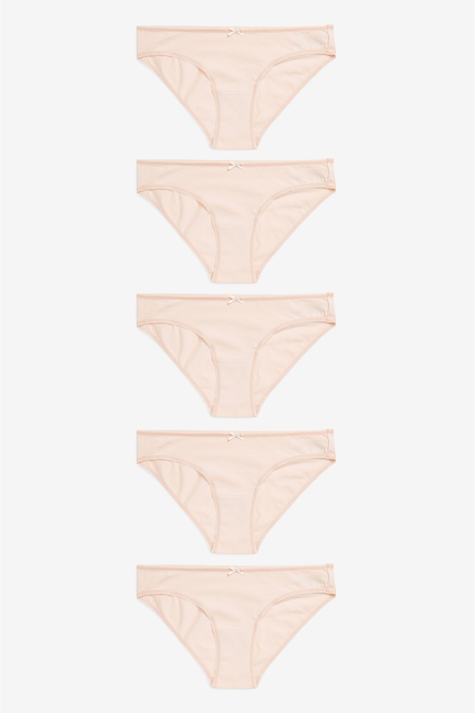 Cotton Knickers 5 Pack Bikini