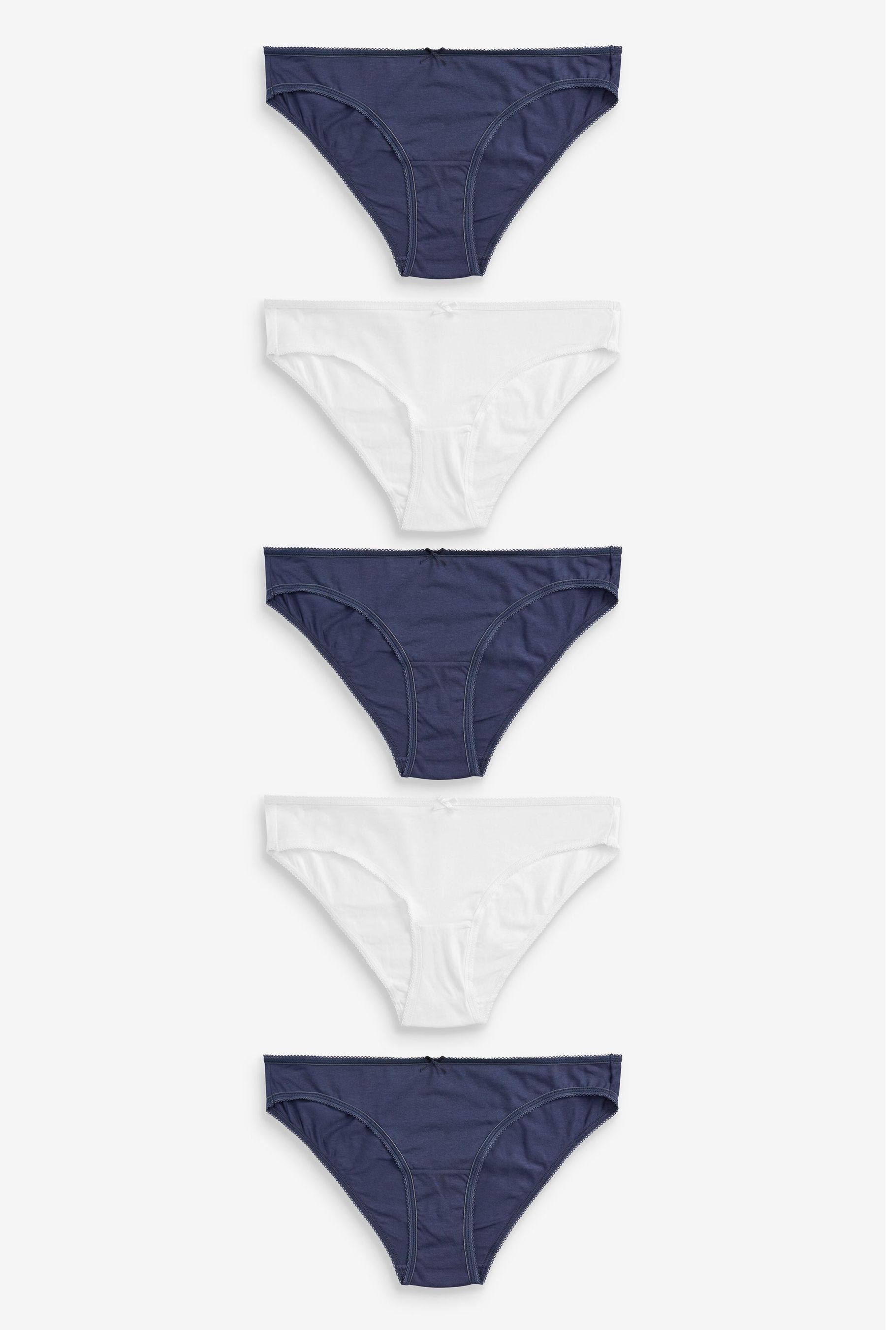 Cotton Knickers 5 Pack Bikini