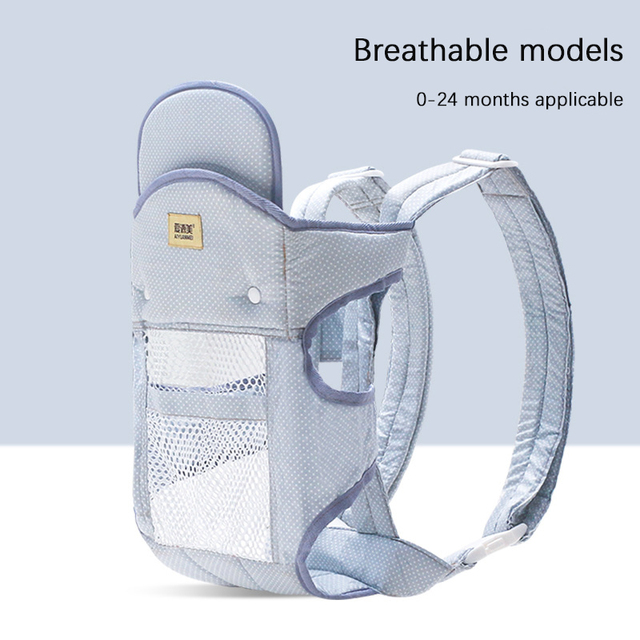 New Baby Carrier Double Shoulder Mesh Breathable Soft Multifunctional Mother Sling Wrap Baby Kangaroo Adjustable Safety Carrier