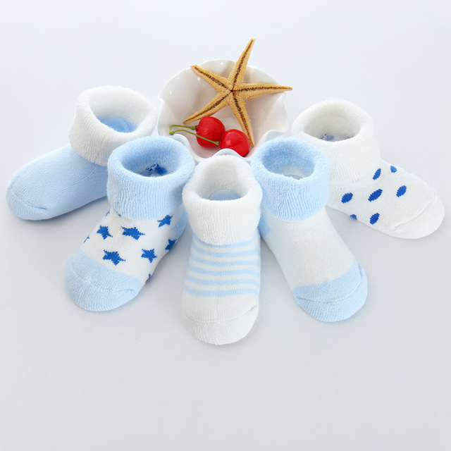 5pairs/lot Newborn Baby Socks Thick Winter Spring Autumn Warm Cute Cartoon Baby Girls Boy Socks Hot Fashion Soft Cotton Socks