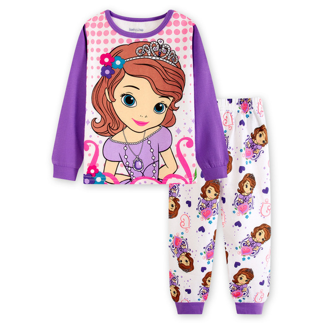 New Children's Rapunzel Clothing Set Boys Sleepwear Clothes Kids Pajamas Set Baby Girls Cotton Pajamas Cartoon Pajamas