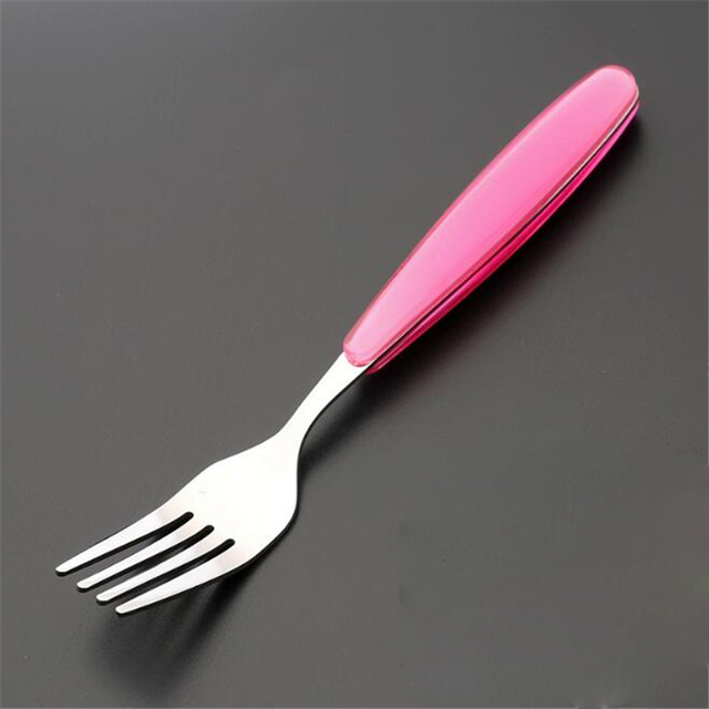 Baby gadgets cutlery set children utensils stainless steel baby dinnerware cutlery cartoon infant food feeding spoon fork